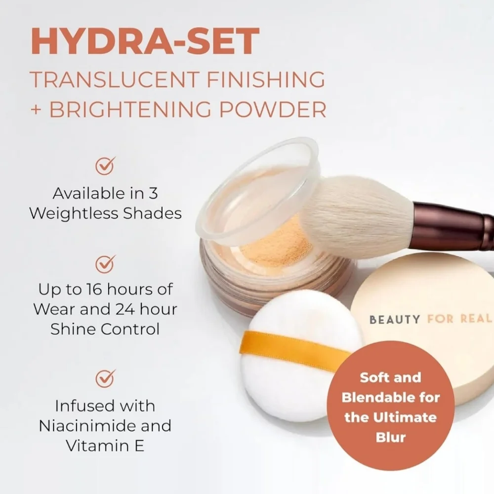 NIB Beauty For Real Hydra-Set Finishing Powder, Translucent 1​